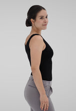 Lataa kuva, kalla active selja merinovillatoppi musta