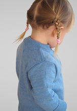 Lataa kuva, Lasten merinovilla välihaalari / mustikka