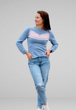 Lataa kuva, Naisten merinoneule / mustikka